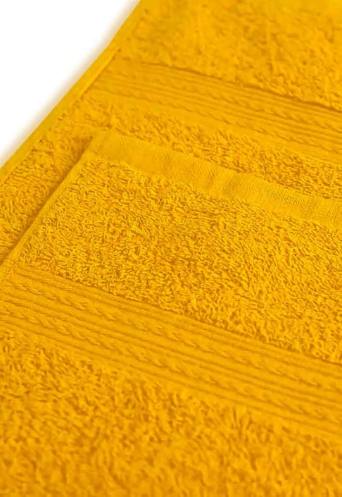 Полотенце под вышивку желтое